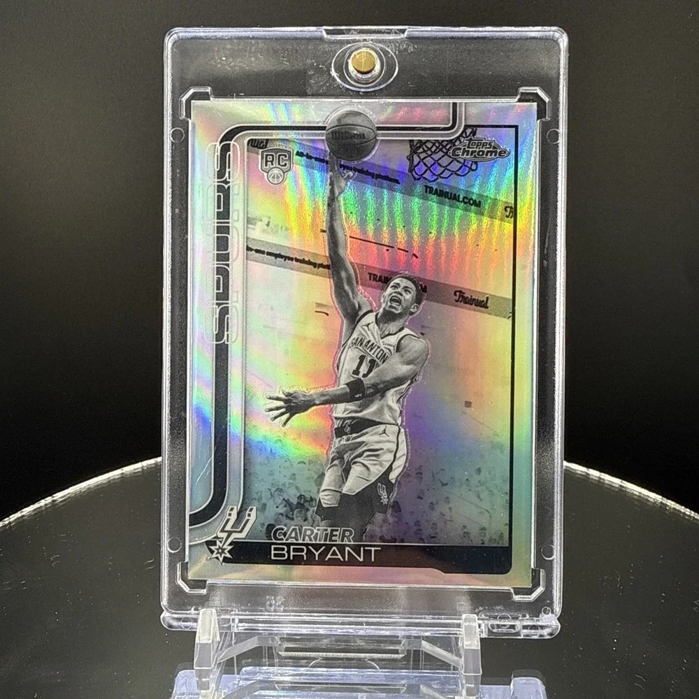 2025-26 Topps Chrome Update Carter Bryant negative refractor SSP